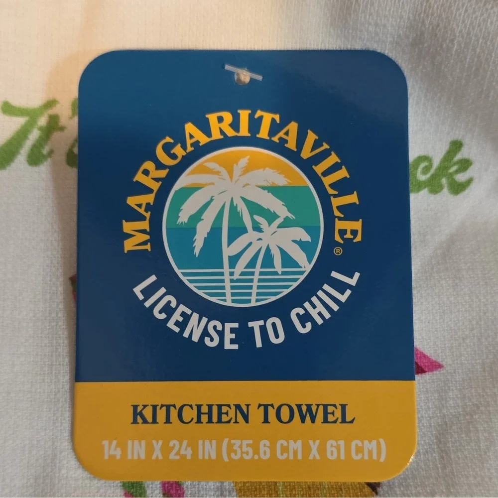 Jimmy Buffett Margaritaville License to Chill Tropical Oven Mitt And Towel Set